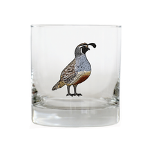 Valley Quail Whiskey Glass