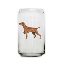 Vizsla Beer Can Glass