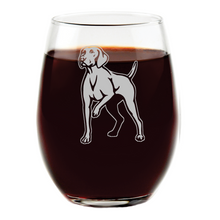 Vizsla Stemless Wine Glass