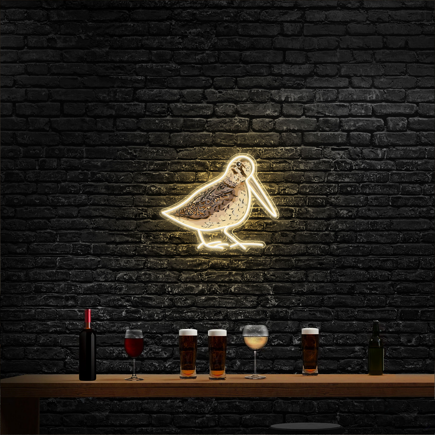Woodcock LED Neon Sign