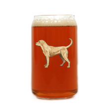 Yellow Lab Beer Can Glass