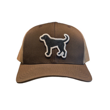 black lab hat in brown/tan, front shot