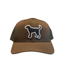 black lab hat in dark timber, front shot