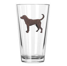 Chocolate Lab Pint Glass