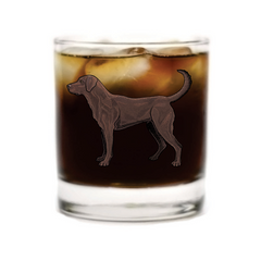 Chocolate Lab Whiskey Glass