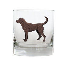 Chocolate Lab Whiskey Glass