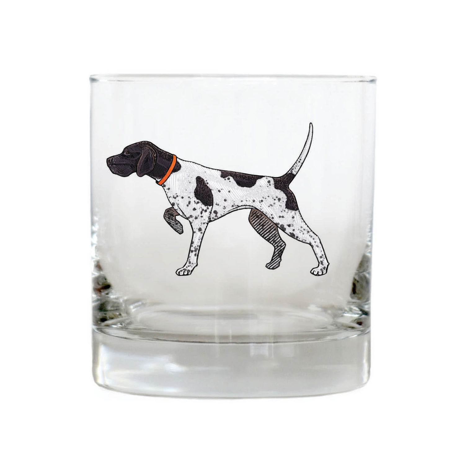 English Pointer Whiskey Glass