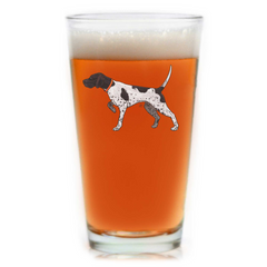 English Pointer Pint Glass