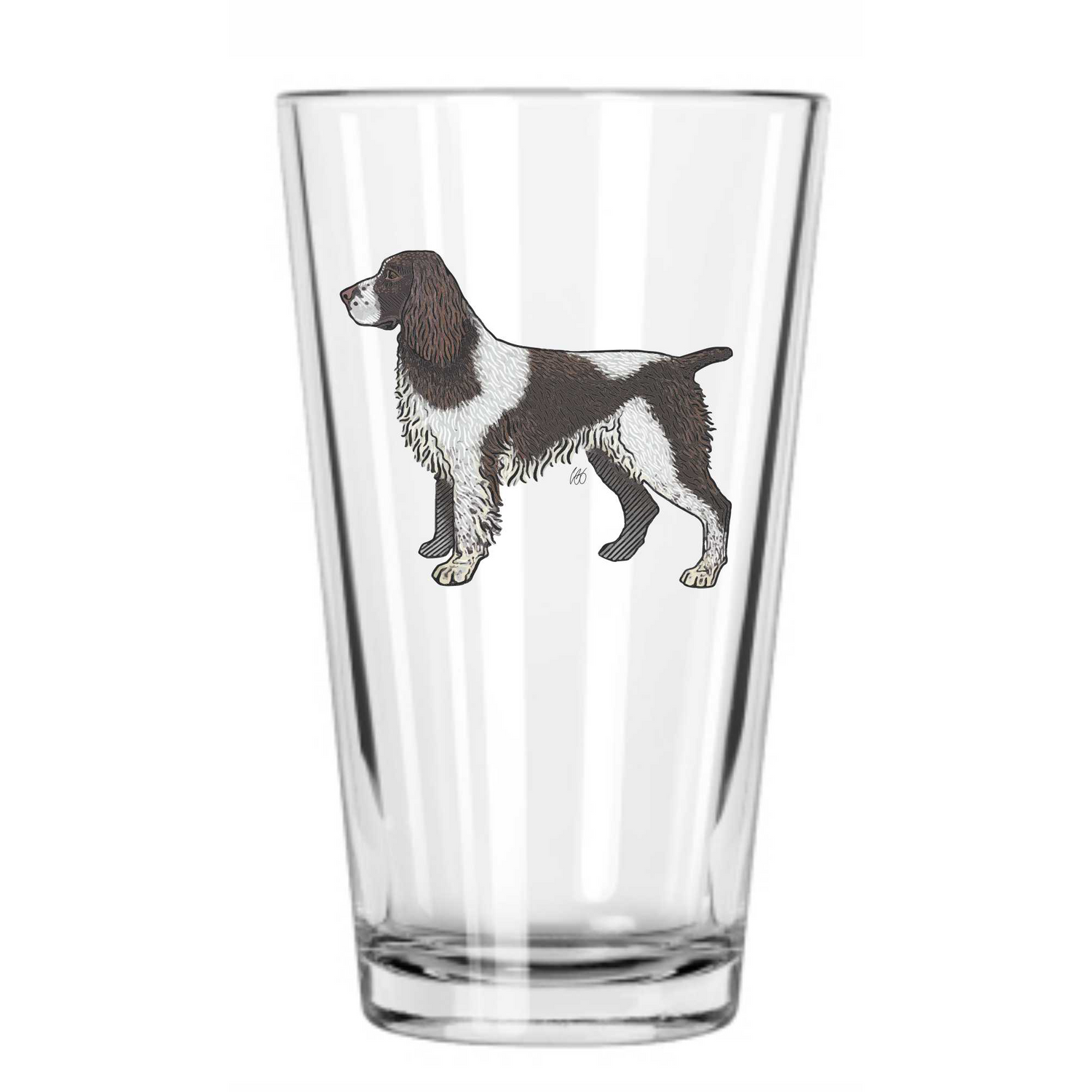 Springer Spaniel Pint Glass