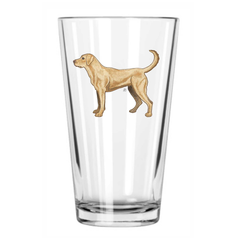 Yellow Lab Pint Glass