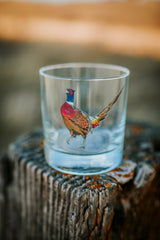 Cocky Pheasant Whiskey Glass