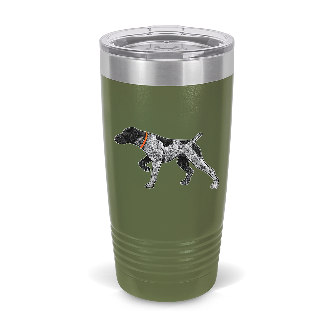 20 oz German Shorthaired Pointer Tumbler Bird Dog of the Day