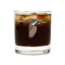 Load image into Gallery viewer, Wigeon whiskey glass with crown and coke
