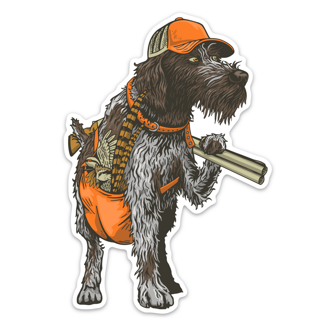 Bearded Bird Dog Decal Sticker