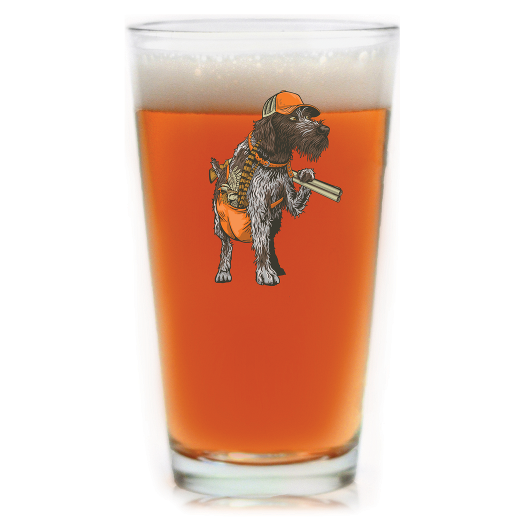 Bearded Bird Dog Pint Glass