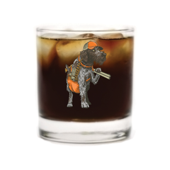 Bearded Bird Dog Whiskey Glass
