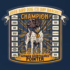 Bird Dog Champion Decal Sticker