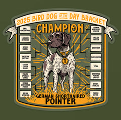 Bird Dog Champion Decal Sticker