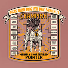 Bird Dog Champion Decal Sticker