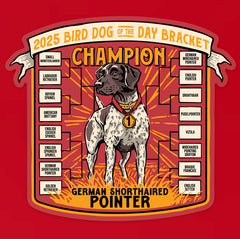 Bird Dog Champion Decal Sticker