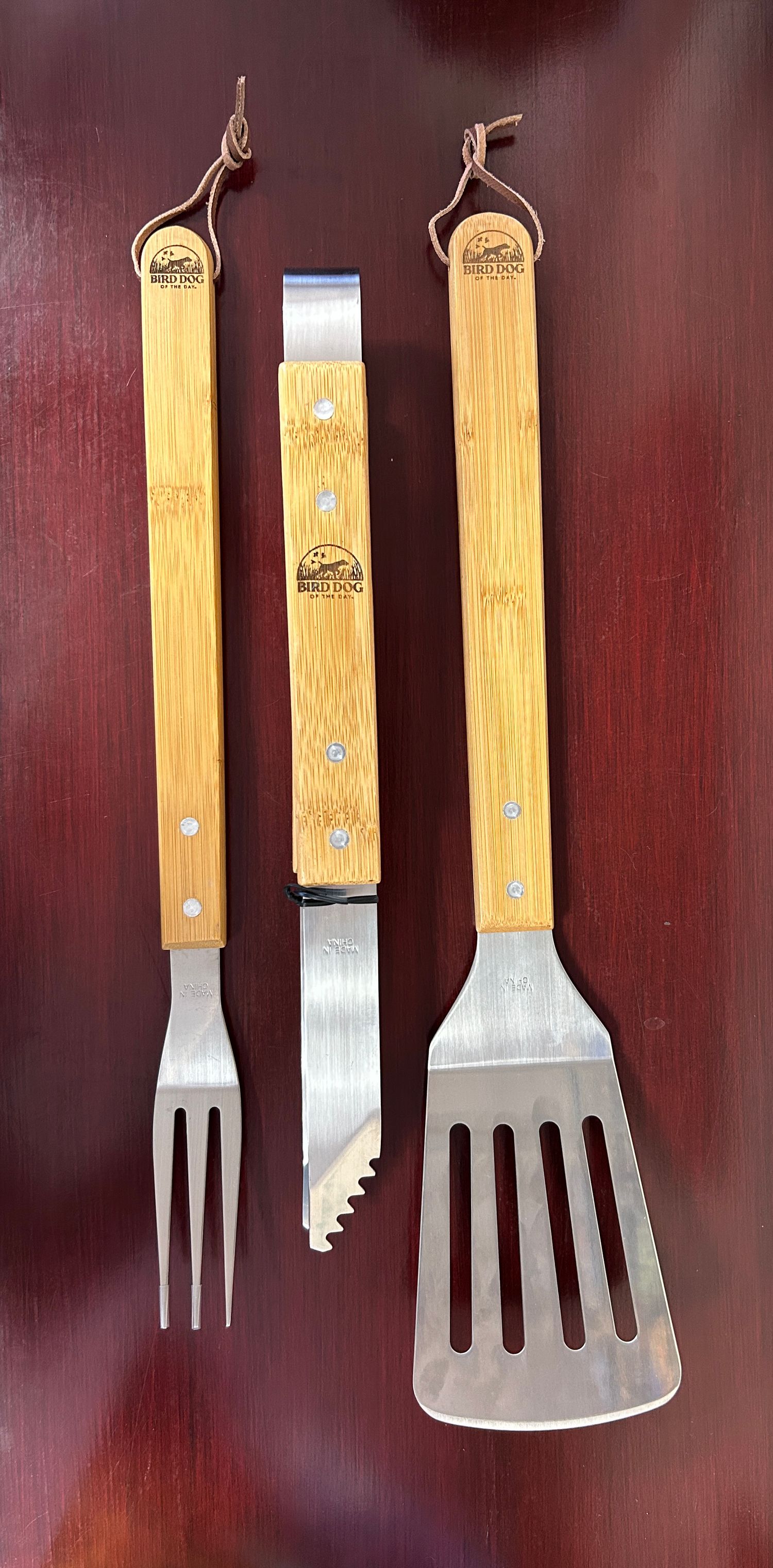 German Wirehaired Pointer BBQ Grill Tool Set