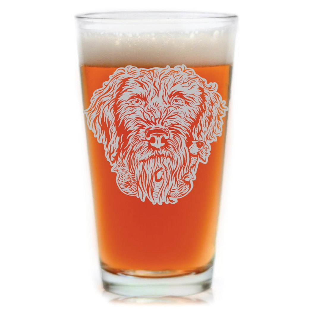 Birdy Beard Pint Glass