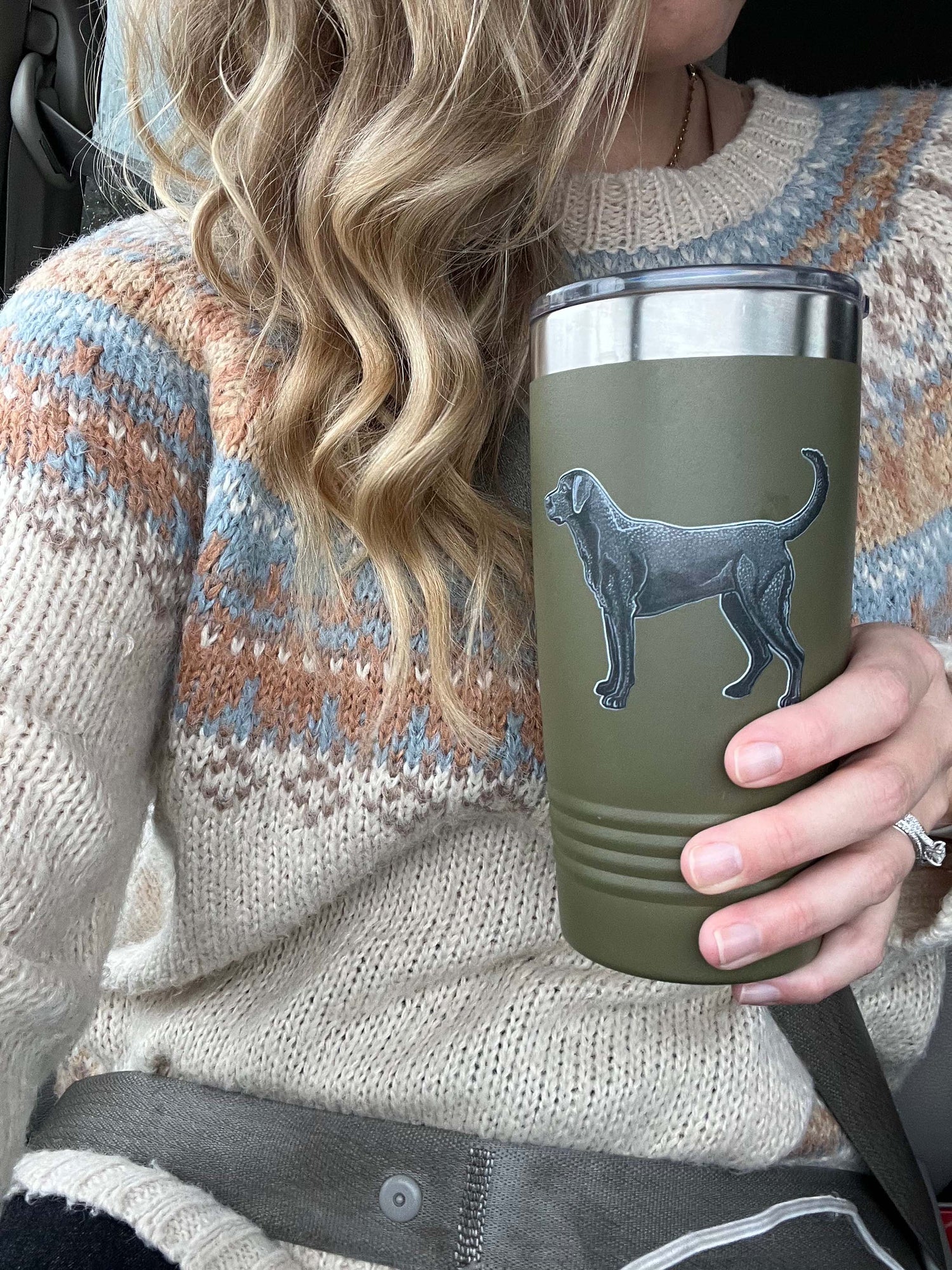 20 oz Black Lab Tumbler