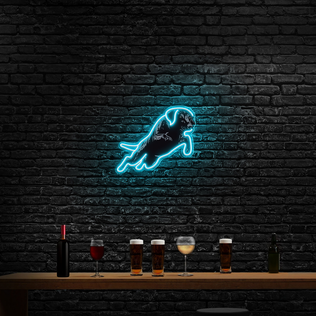 Black Lab Neon Sign