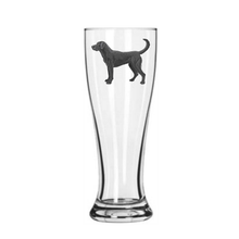 Load image into Gallery viewer, black lab pilsner glass
