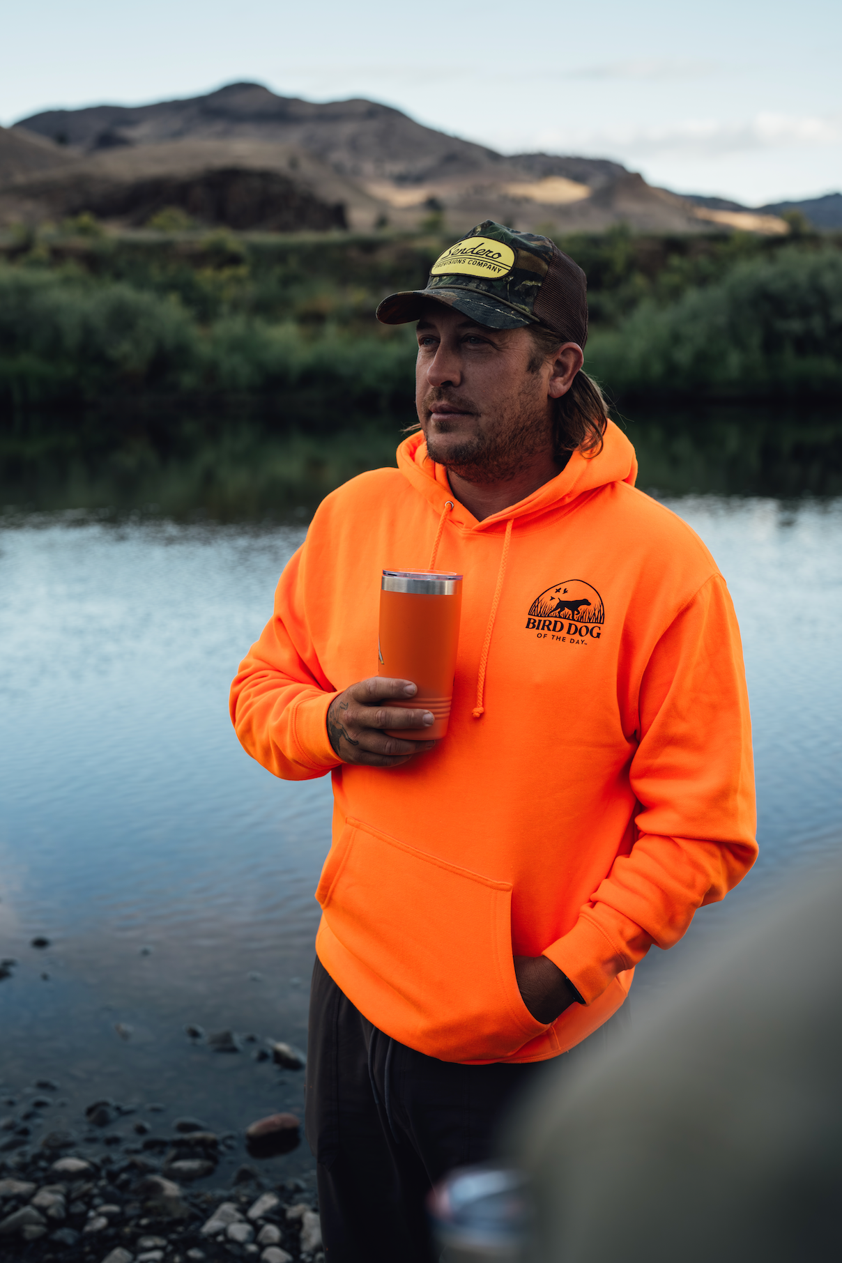 Blaze Orange Hoodie | Bird Dog of the Day