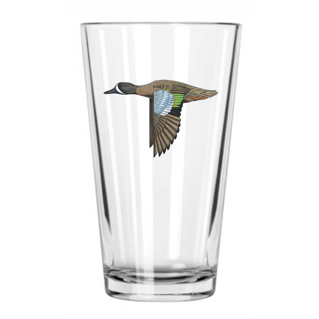 Blue Winged Teal Pint Glass