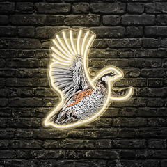 Bobwhite Quail LED Neon Sign