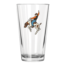 Load image into Gallery viewer, Bucking Bird Dog Pint Glass
