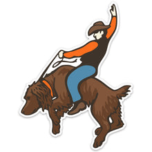 Bucking Bird Dog Decal Sticker