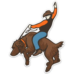 Bucking Bird Dog Decal Sticker