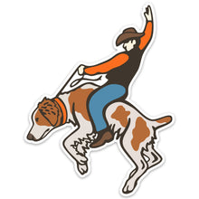 Bucking Bird Dog Decal Sticker