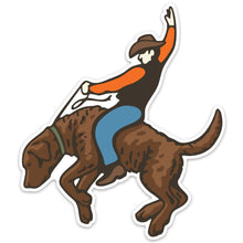Bucking Bird Dog Decal Sticker