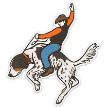 Bucking Bird Dog Decal Sticker