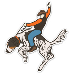 Bucking Bird Dog Decal Sticker