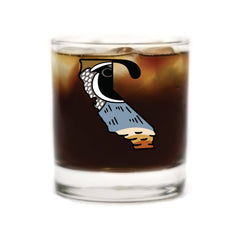 California Valley Quail Whiskey Glass
