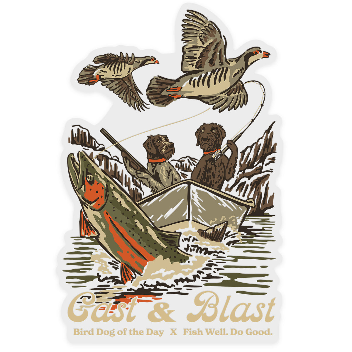 Canyon Country Cast & Blast Decal Sticker