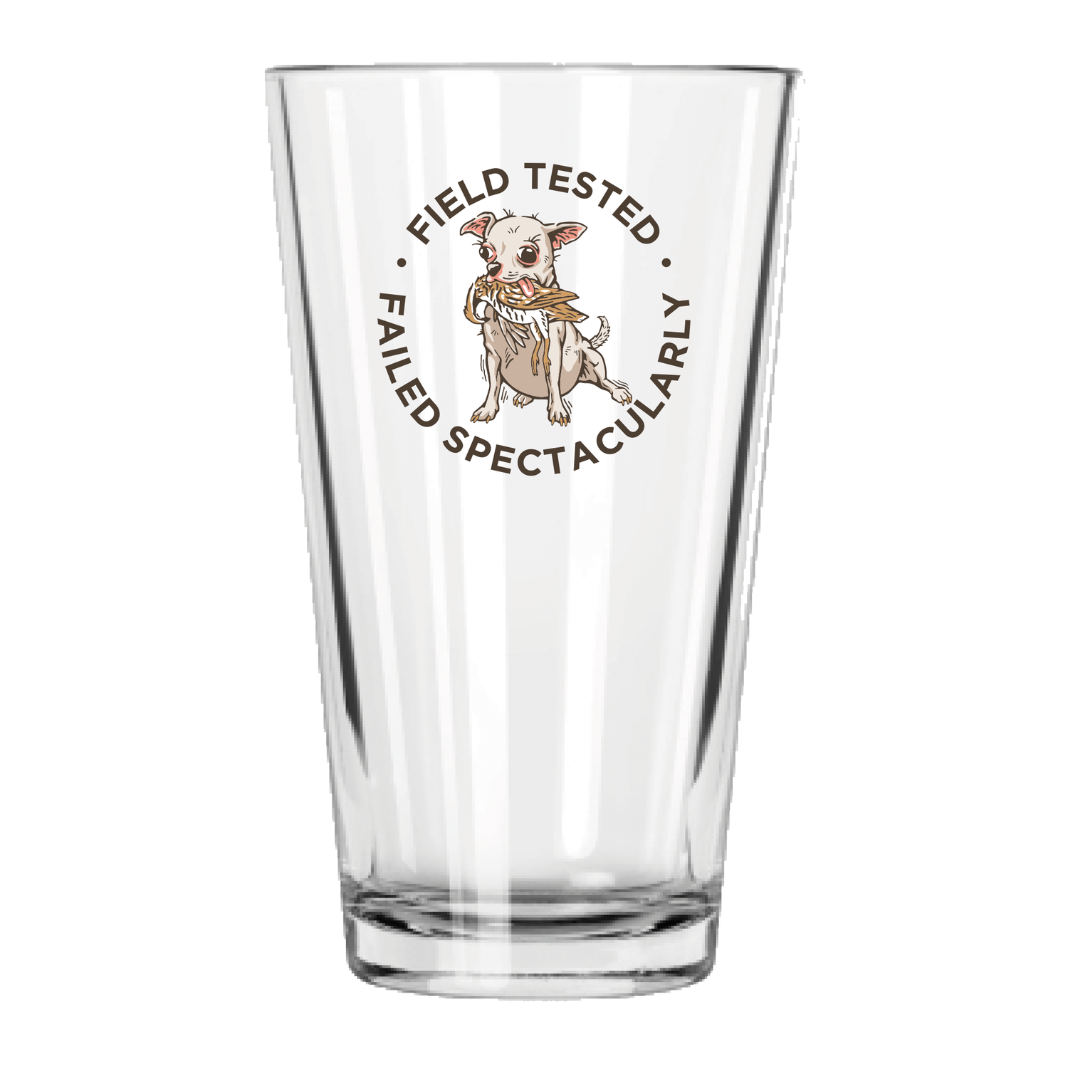Hunting Chihuahua Pint Glass