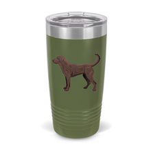 Load image into Gallery viewer, 20 oz Chocolate Lab Tumbler
