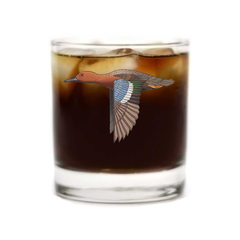 Cinnamon Teal Whiskey Glass