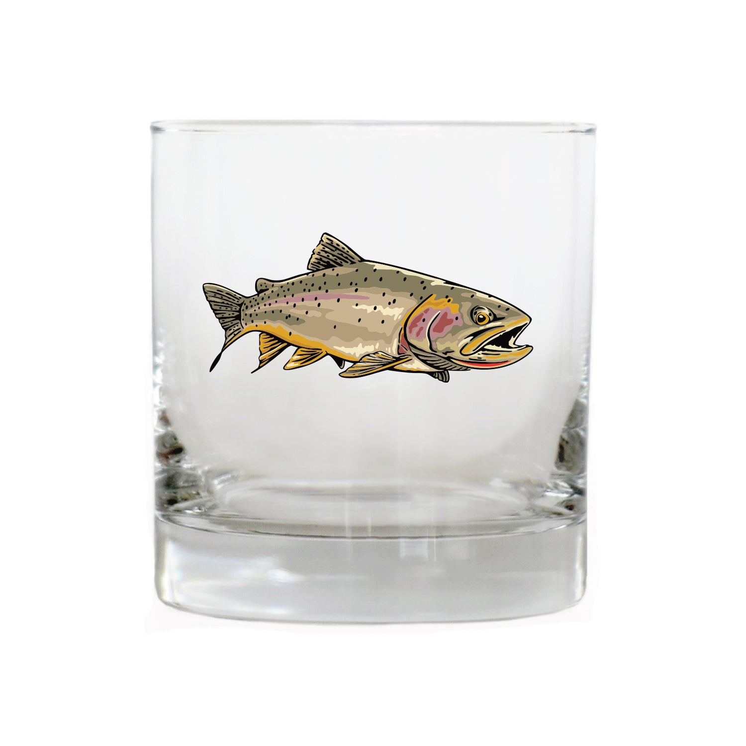 Cutthroat Trout Whiskey Glass