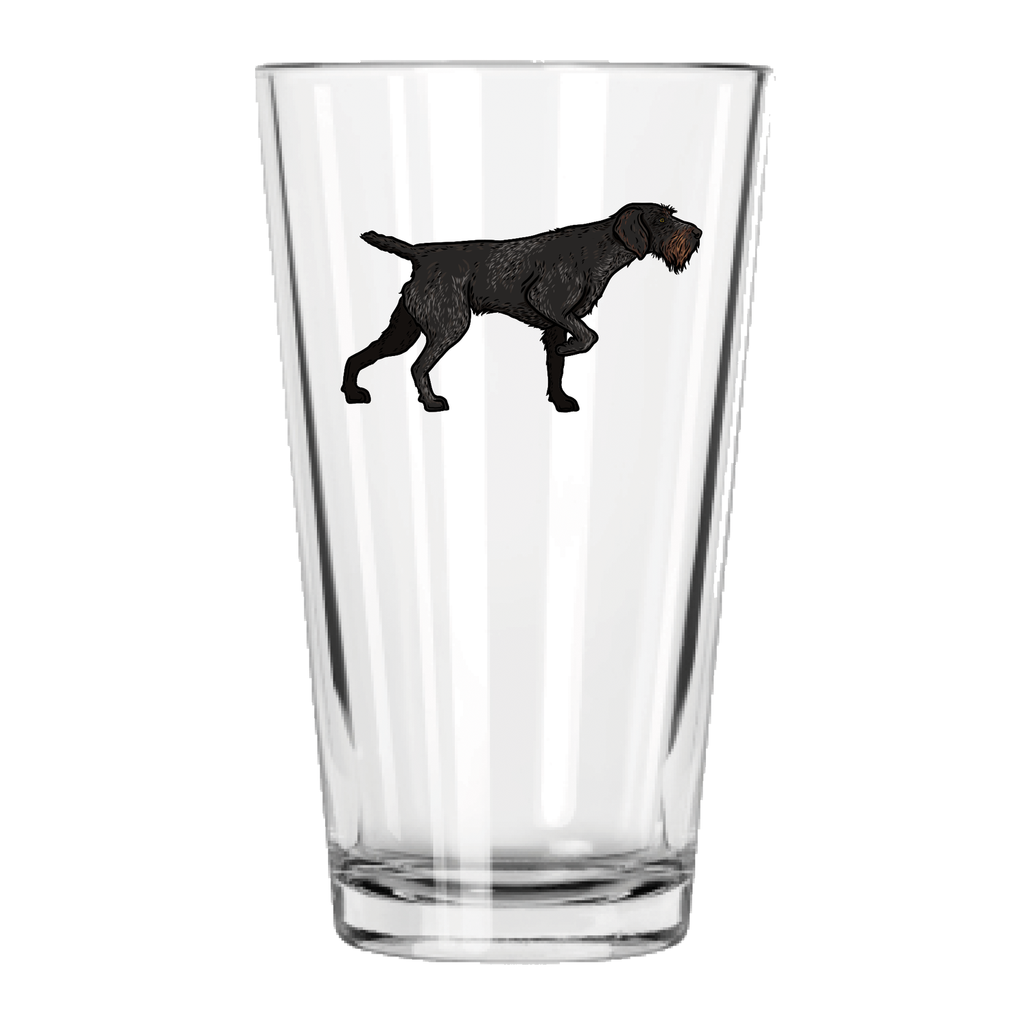 Deutsch Drahthaar Pint Glass