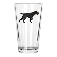 Deutsch Drahthaar Pint Glass