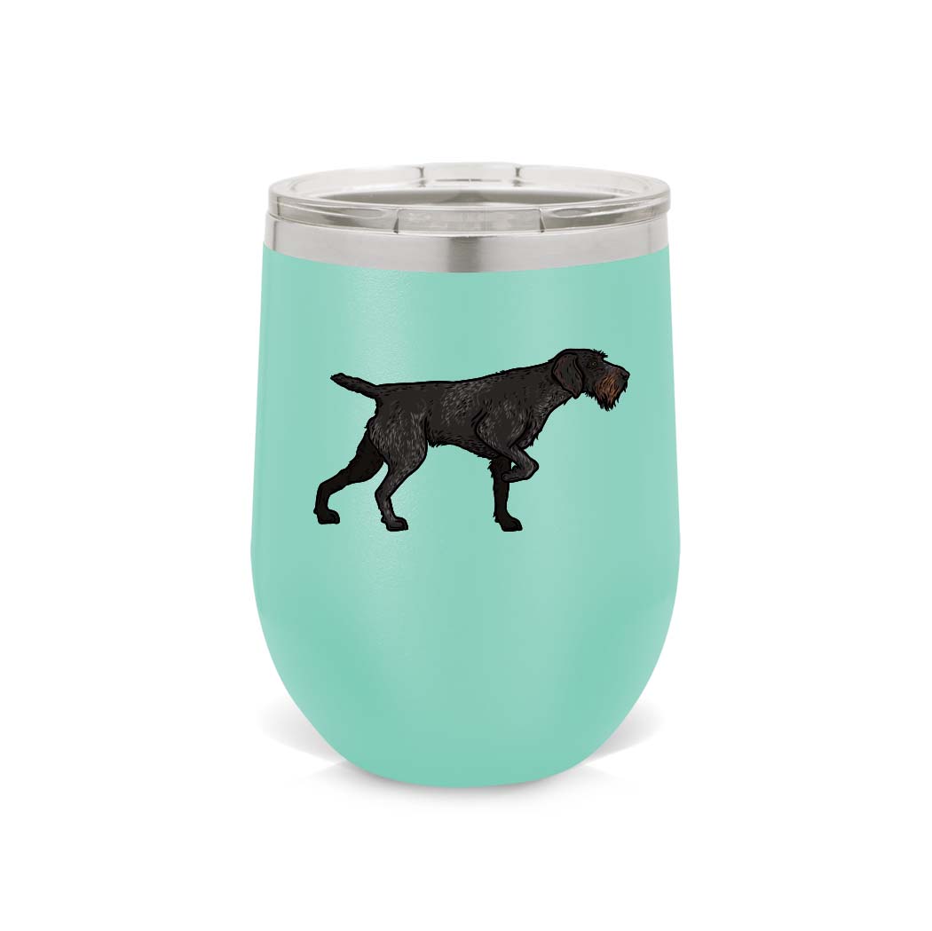 Deutsch Drahthaar Wine Tumbler
