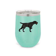 Deutsch Drahthaar Wine Tumbler