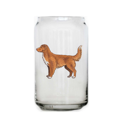Nova Scotia Duck Tolling Retriever Beer Can Glass